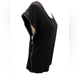 Bebe Black Open back Womens Top Size L